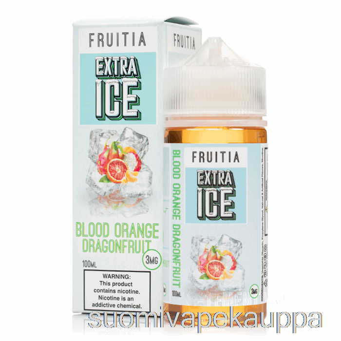 Vape Netistä Veriappelsiini Lohikäärme - Extra Jää - Fruitia - 100ml 0mg